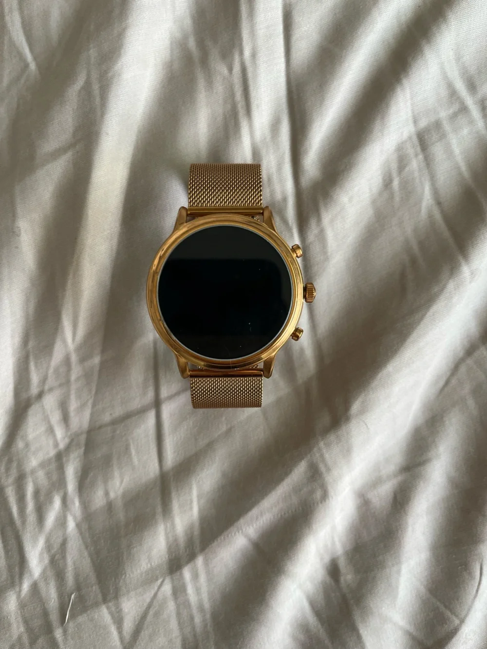 Fossil Rose Gold Mesh Strap Smart Watch
